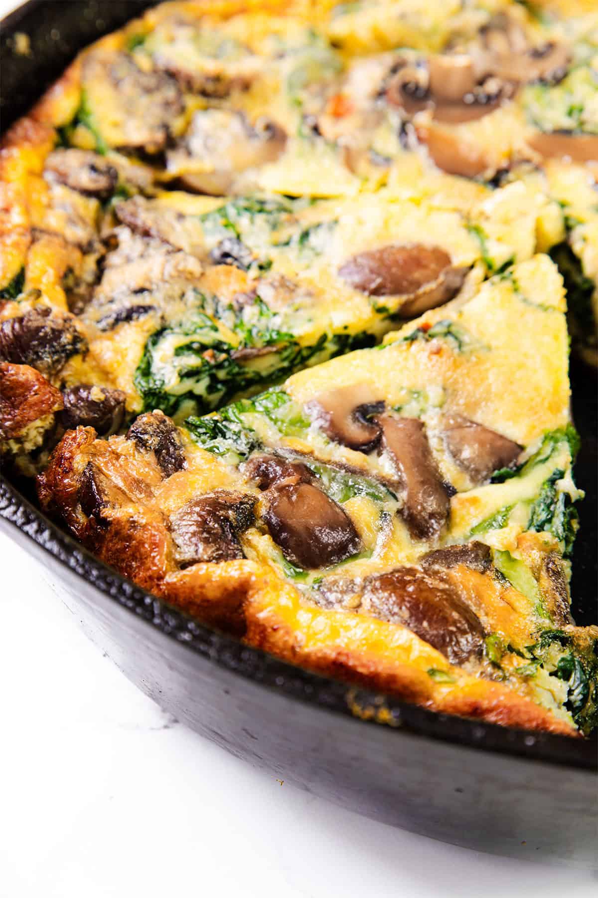 One-Pot Spinach Mushroom Frittata: Simple for Any Meal of the Day